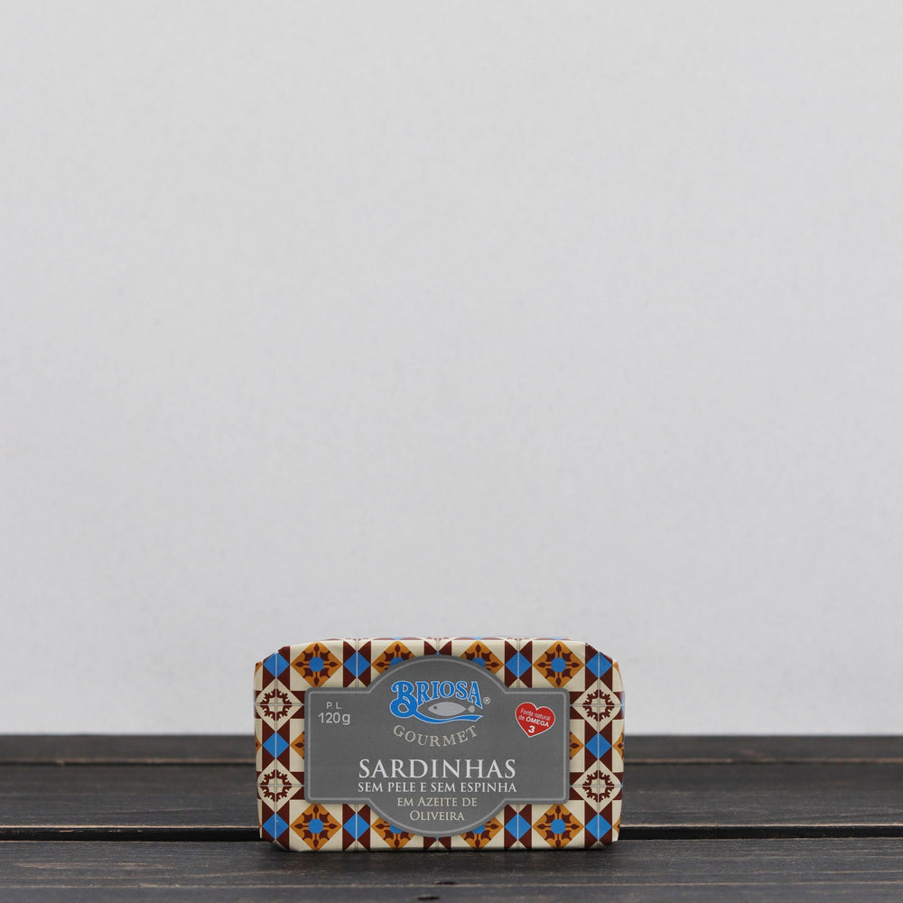 
                  
                    Conserva de Sardinha Sem Pele em Azeite 120g
                  
                