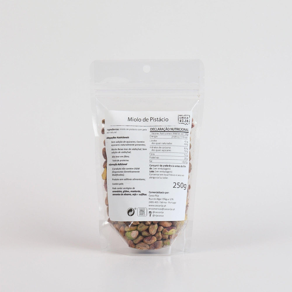 
                  
                    Miolo de Pistácio Com Pele ao Natural 250 g - Casca Rija
                  
                