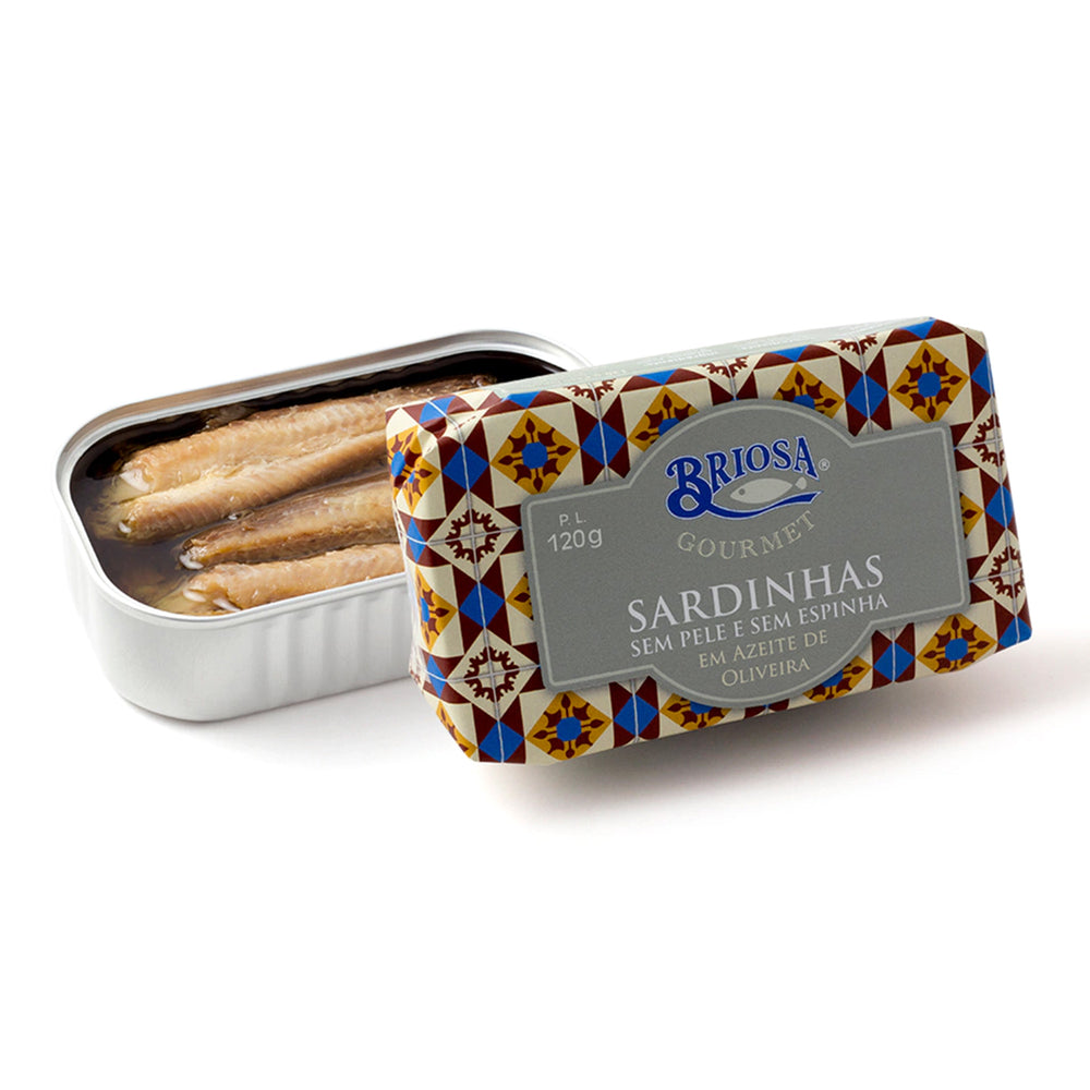 Conserva de Sardinha Sem Pele em Azeite 120g