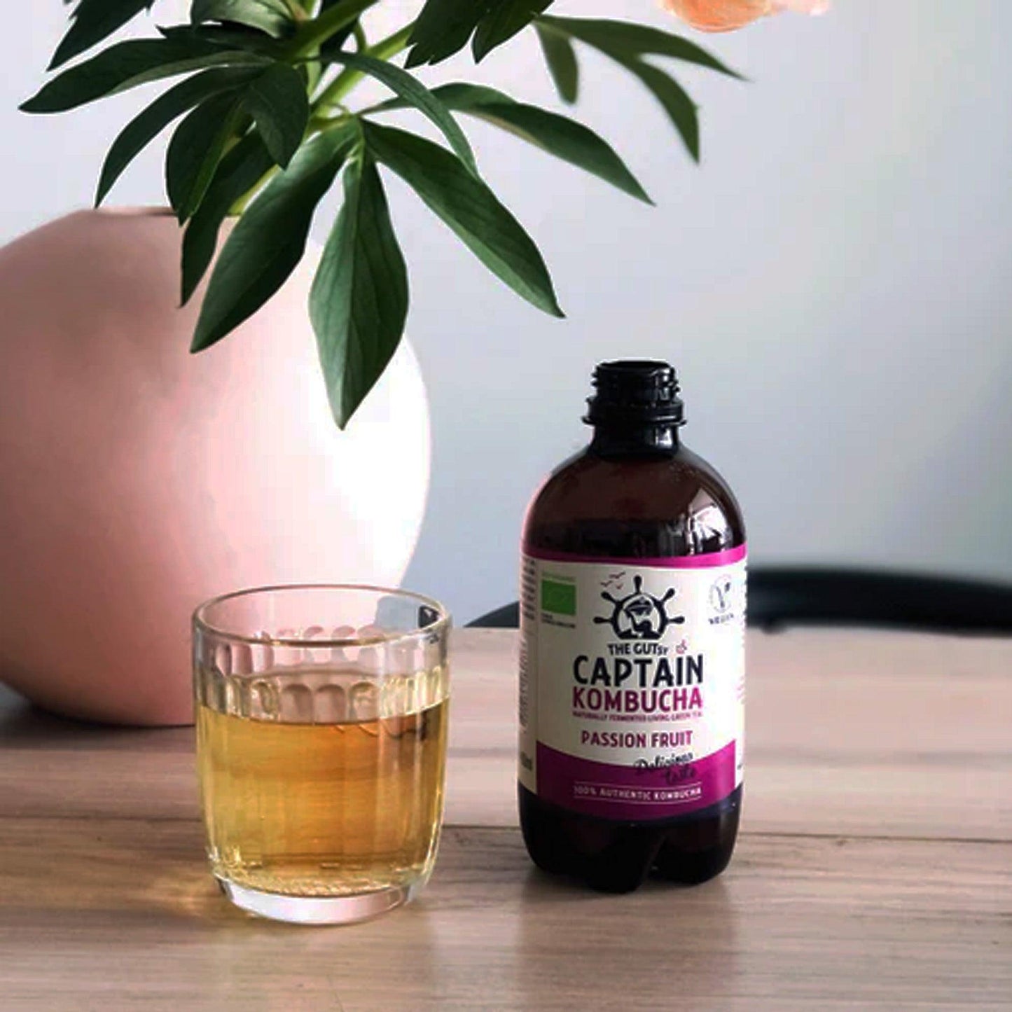 Kombucha de Maracujá 400ml - Casca Rija