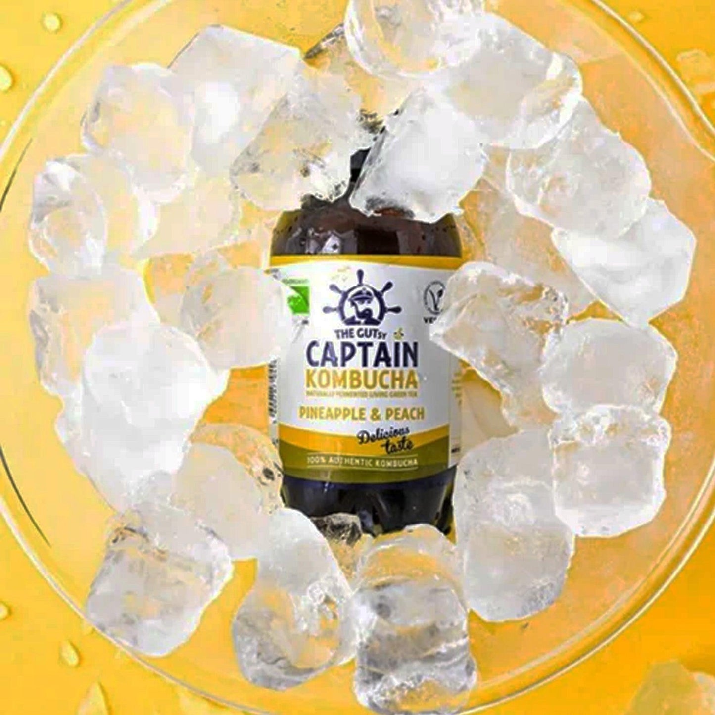 GUTsy Captain Kombucha de Ananás e Pêssego 400ml Biológica - Casca Rija